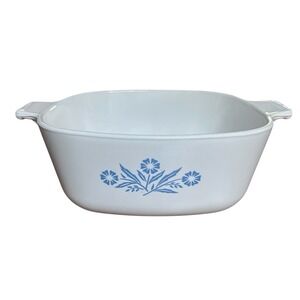 CorningWare‎ Vintage 60s Blue Cornflower P-1-1/2-B 1.5 Qt Baking Dish No Lid